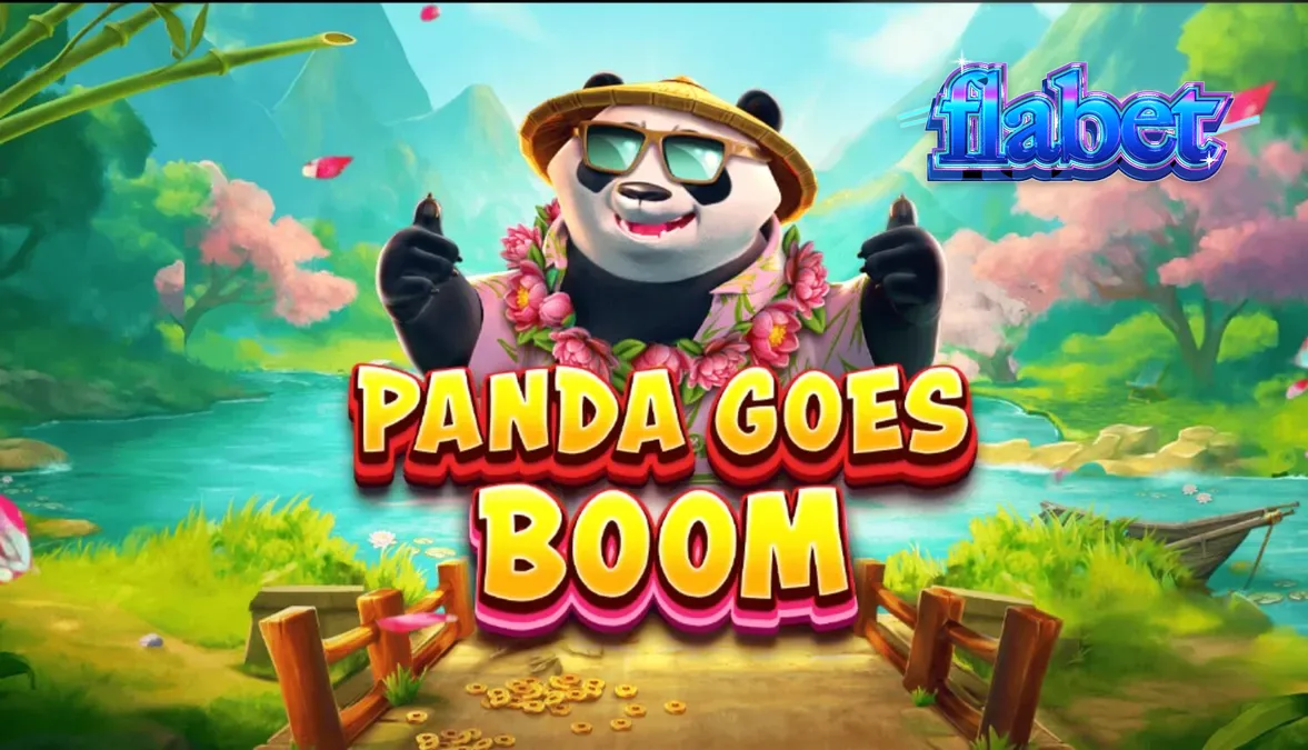 Panda Goes Boom slot com tema tropical e panda relaxado